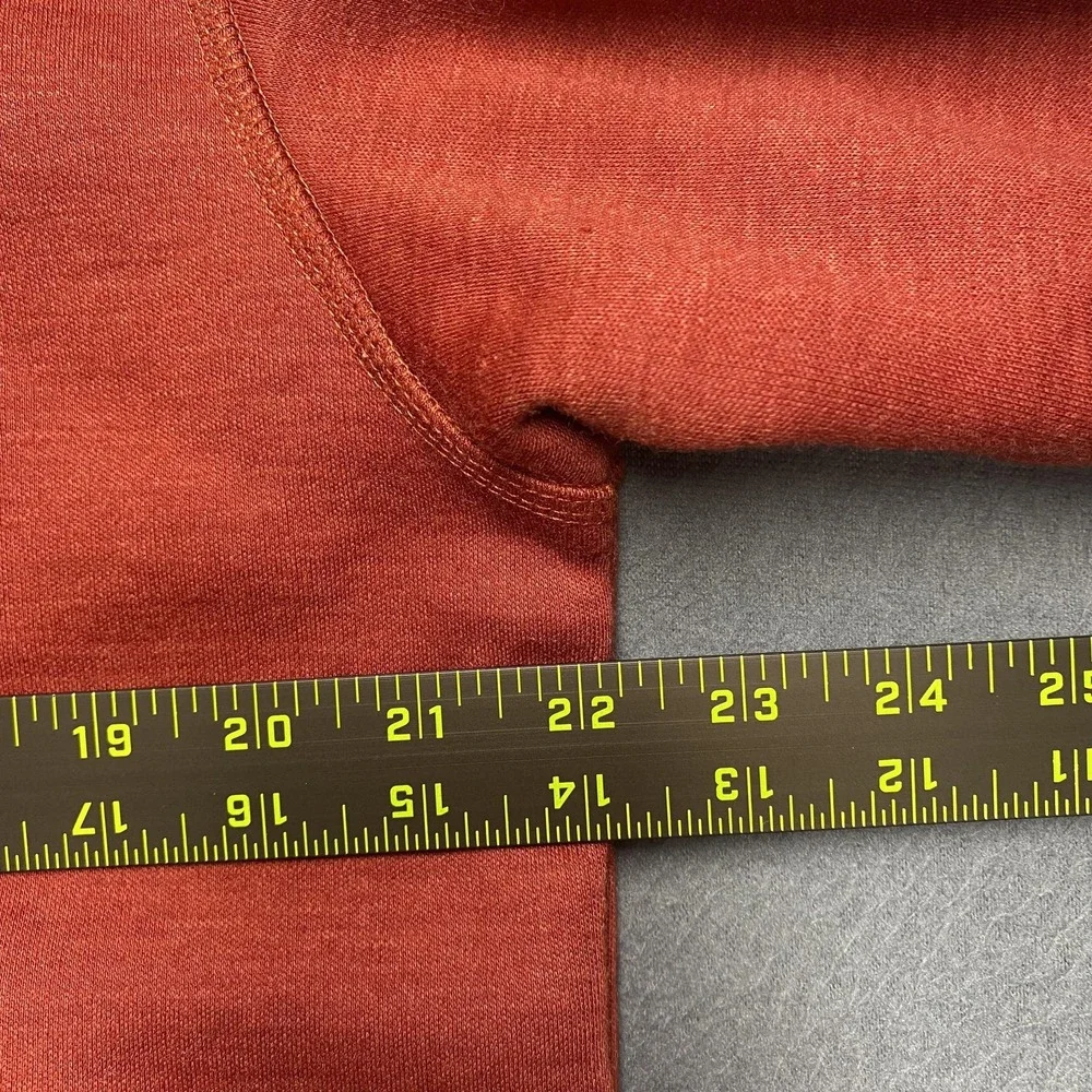 The North Face Sweater Fleece Pullover Mens Large Red Snap‎ Neck Zip Pockets
